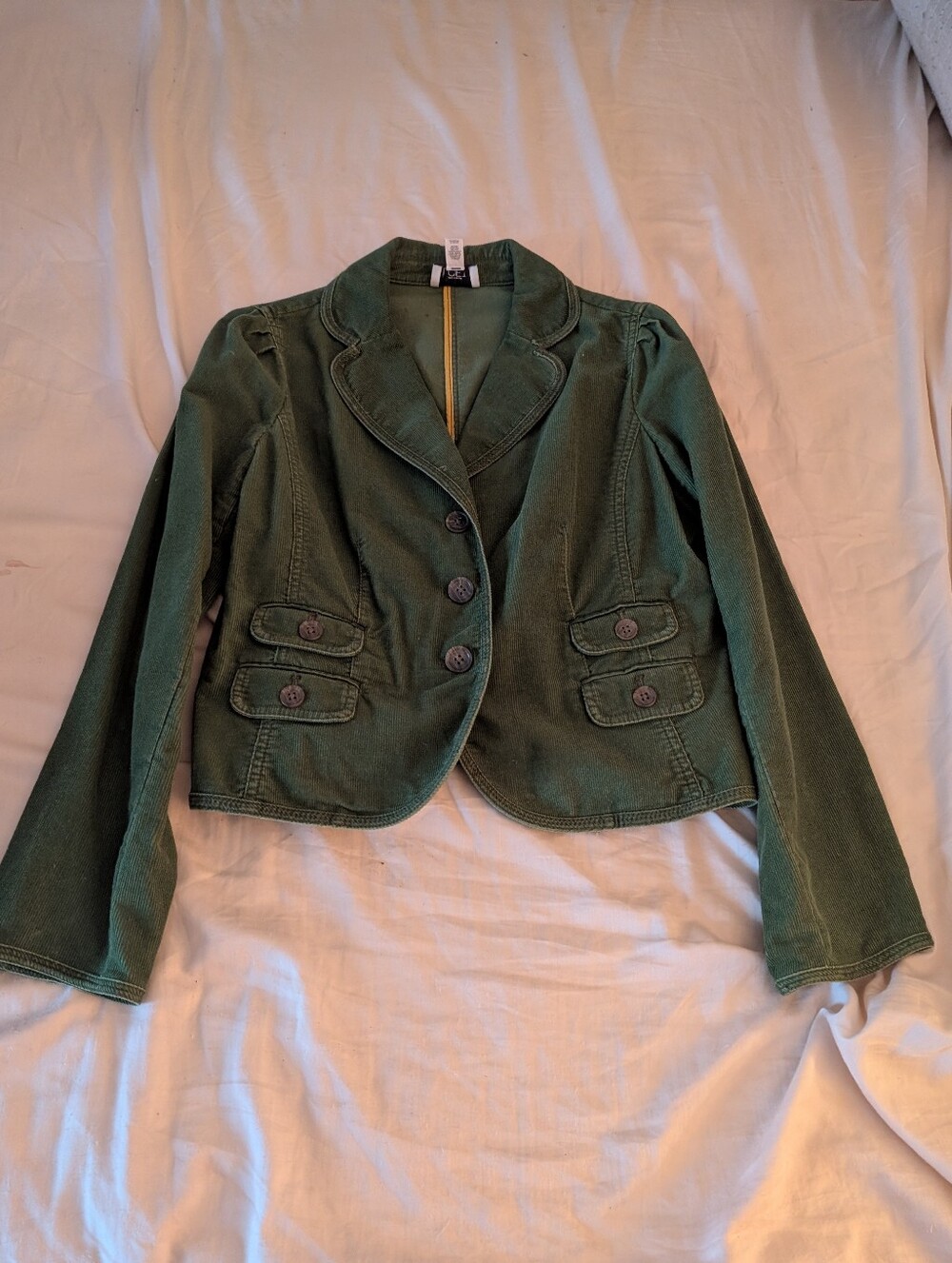 LOFT Green Corduroy Blazer